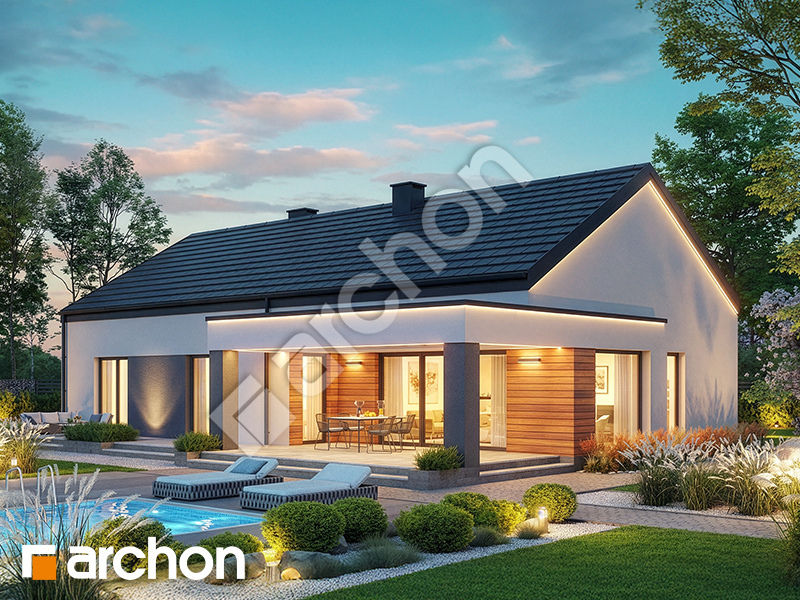 gotowy projekt Dom w rumiankach 3 widok 2