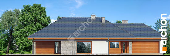 Elewacja frontowa projekt dom w modrzewnicy 2 g2a b8649ec4f31aada5b20d35d741a625e1  264