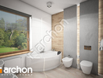 gotowy projekt Dom w modrzewnicy 2 (G2A) Wizualizacja łazienki (wizualizacja 3 widok 2)
