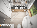 gotowy projekt Dom w modrzewnicy 2 (G2A) Wizualizacja łazienki (wizualizacja 3 widok 4)