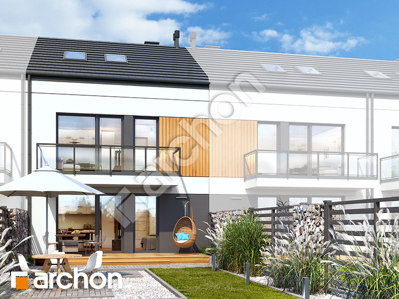 gotowy projekt Dom w bratkach 19 (R2SE) widok 2