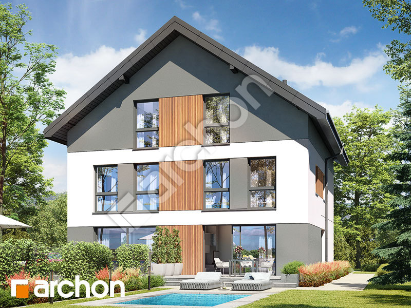gotowy projekt Dom w riveach 12 (R2) widok 2