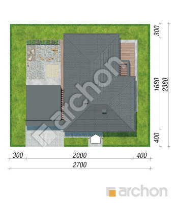 gotowy projekt Dom w calandivach (G2) sytuacja