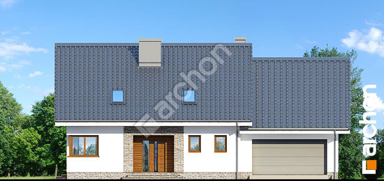 Elewacja frontowa projekt dom w srebrzykach g2 1a3a168c7e44d81b5420ecb46a08b2e9  264