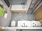 gotowy projekt Dom w mekintoszach 4 Wizualizacja łazienki (wizualizacja 3 widok 4)