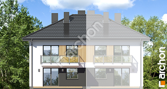 Elewacja ogrodowa projekt dom w bratkach 3 r2b ver 3 569d438d1258145de980a181a743547e  267