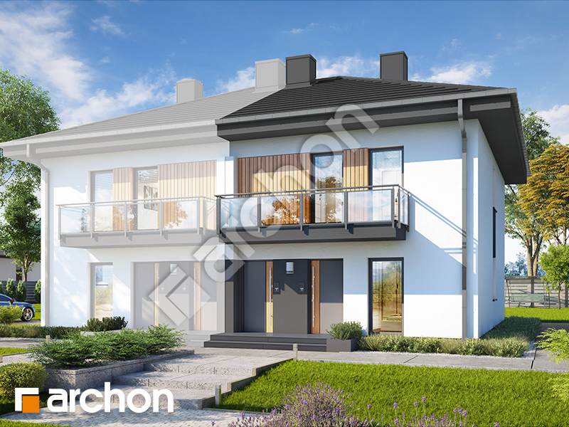 gotowy projekt Dom w bratkach 3 (R2B) widok 1