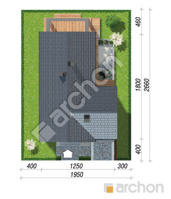 gotowy projekt Dom pod pomarańczą 2 (G) sytuacja