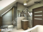 gotowy projekt Dom w żurawkach Wizualizacja łazienki (wizualizacja 1 widok 2)