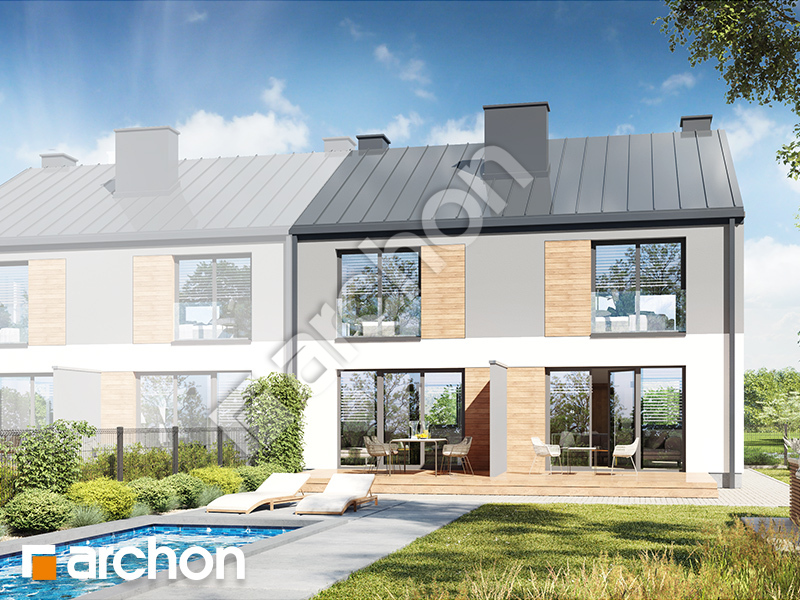 gotowy projekt Dom w riveach 4 (R2BA) widok 2