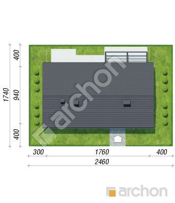 gotowy projekt Dom w goldstarach 3 sytuacja