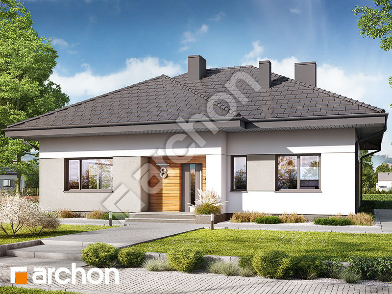 gotowy projekt Dom w modrzykach 4 