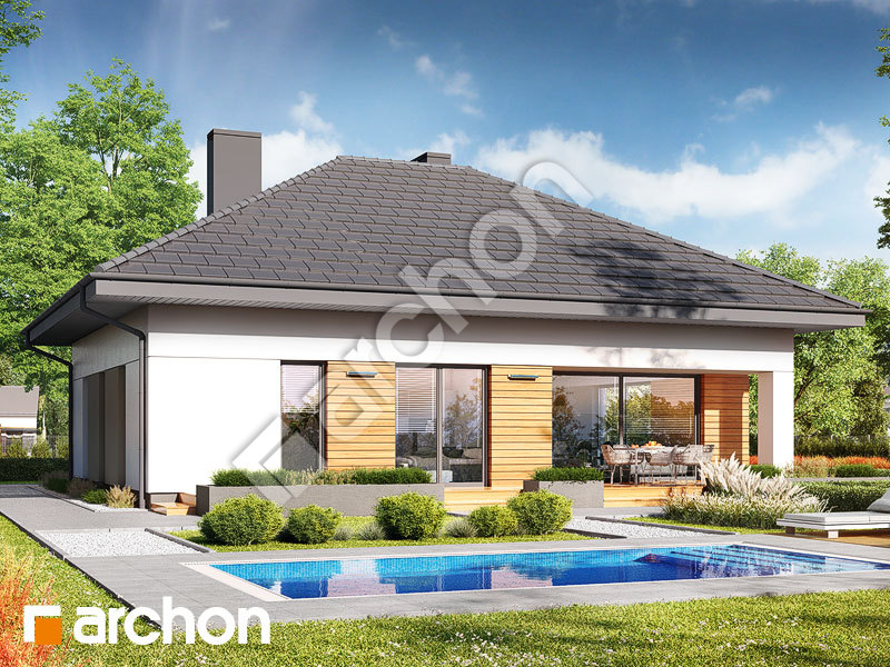 gotowy projekt Dom w modrzykach 4 widok 2