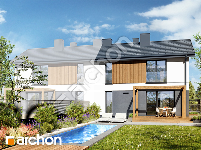 gotowy projekt Dom w everniach 4 (B) widok 2