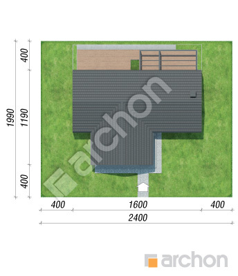 gotowy projekt Dom w fantazjach 2 (E) sytuacja