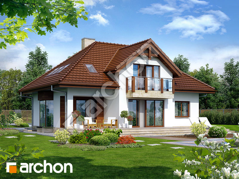 gotowy projekt Dom w kalateach 2 (P) widok 1