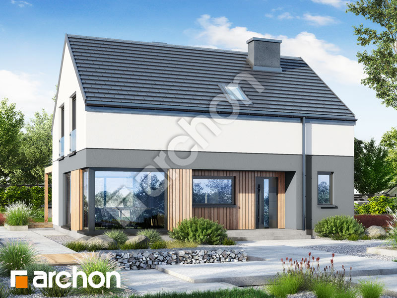 gotowy projekt Dom w wisteriach 8 (N) widok 1