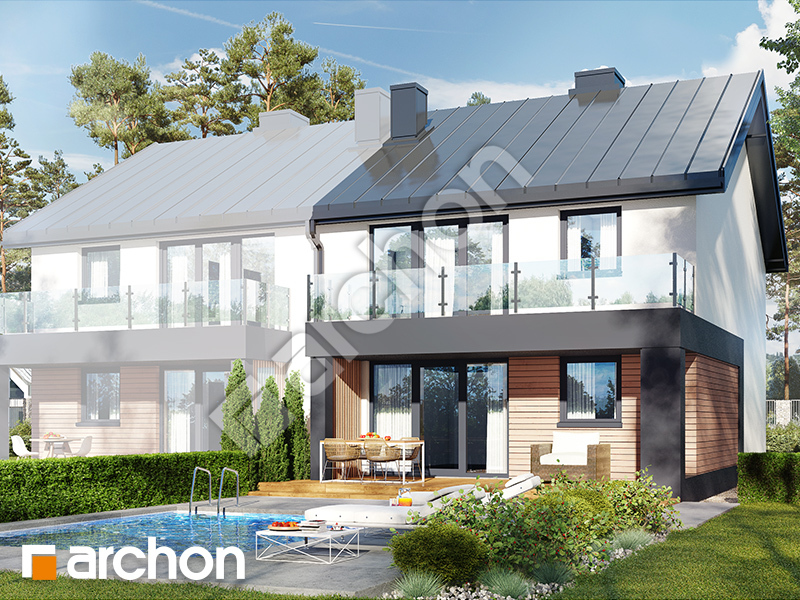 gotowy projekt Dom w bratkach 16 (R2B) widok 2