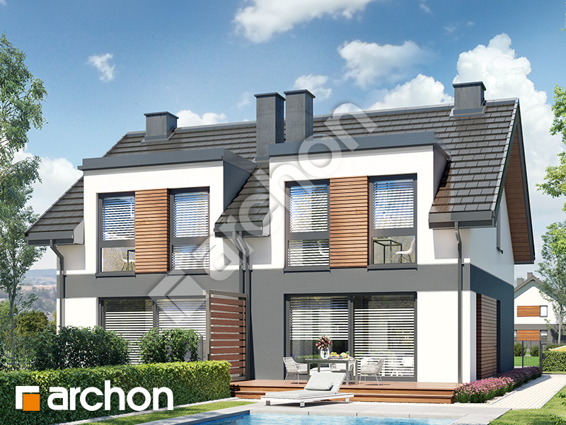 gotowy projekt Dom w riveach 16 (GR2) widok 2