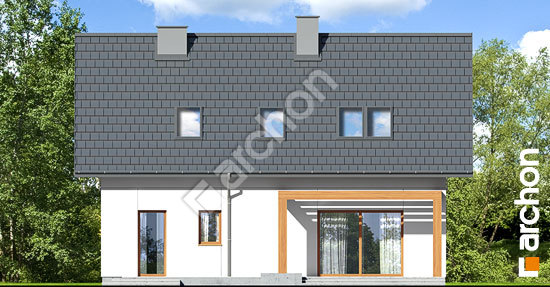 Elewacja ogrodowa projekt dom w lucernie 9 be15d526222d92d1a0cad5fb1e8468a6  267