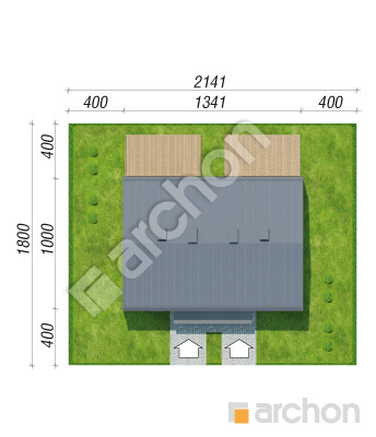 gotowy projekt Dom w tunbergiach 3 (R2) sytuacja