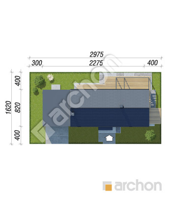 gotowy projekt Dom w kosaćcach 32 (G2E) OZE sytuacja