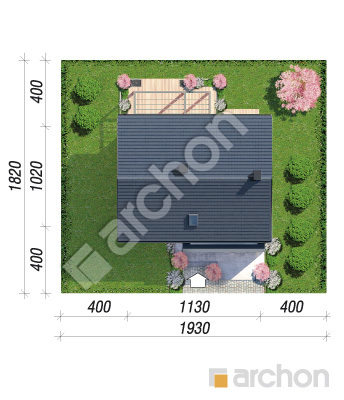 gotowy projekt Dom w lucernie 19 (GE) sytuacja