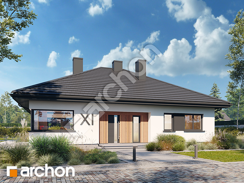 gotowy projekt Dom w przebiśniegach 29 widok 2