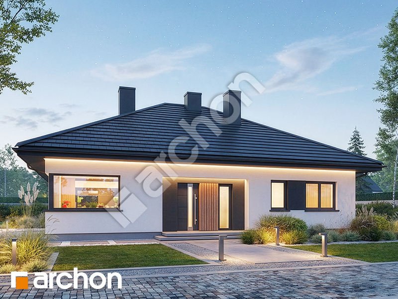 gotowy projekt Dom w przebiśniegach 29 widok 2