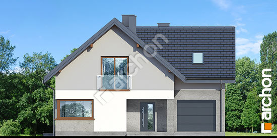 Elewacja frontowa projekt dom w miodziankach bcc64934efd0a94c452413ff3ba0ebbc  264