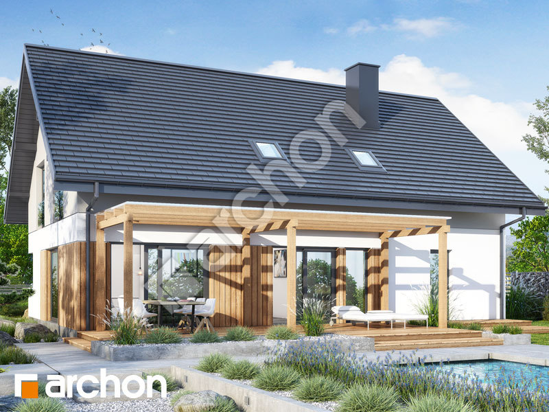 gotowy projekt Dom w złociszkach 4 (G2) widok 2