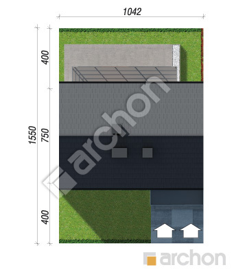 gotowy projekt Dom w halezjach (R2S) sytuacja