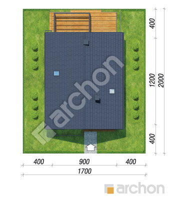 gotowy projekt Dom w anyżku 7 (E) sytuacja