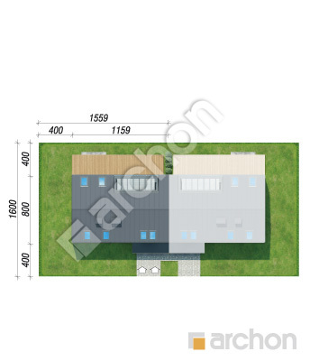 gotowy projekt Dom w halezjach 6 (R2B) sytuacja