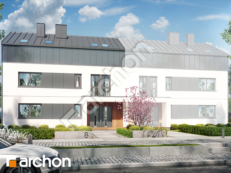 gotowy projekt Dom w halezjach 6 (R2B) widok 2