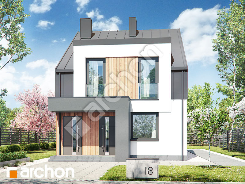 gotowy projekt Dom w bratkach 7 (R2) widok 2