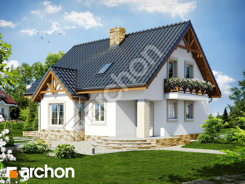 gotowy projekt Dom w mandarynkach (P) widok 1