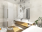 gotowy projekt Dom w modrzewnicy 9 (G2) Wizualizacja łazienki (wizualizacja 3 widok 3)
