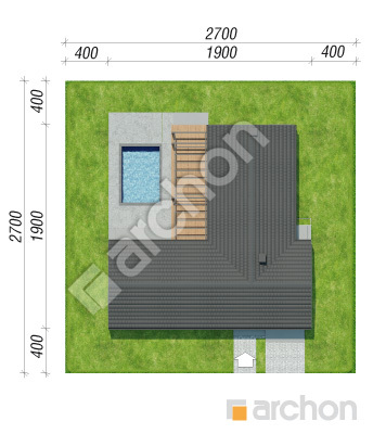 gotowy projekt Dom w dracenach 5 (GE) sytuacja