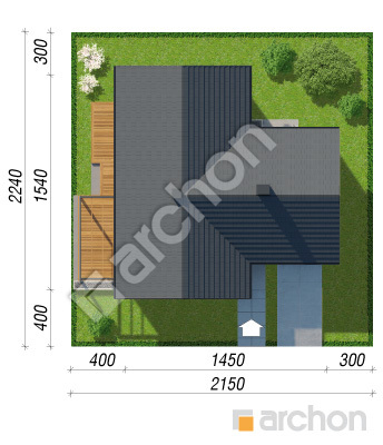 gotowy projekt Dom w kosaćcach 17 (GEA) sytuacja