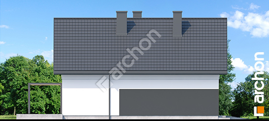Elewacja boczna projekt dom w malinowkach 53 g ab83f077bfb82152f1e5076657da6597  266