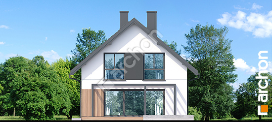 Elewacja ogrodowa projekt dom w malinowkach 53 g 729b73e1392c775e8191a36890811d56  267