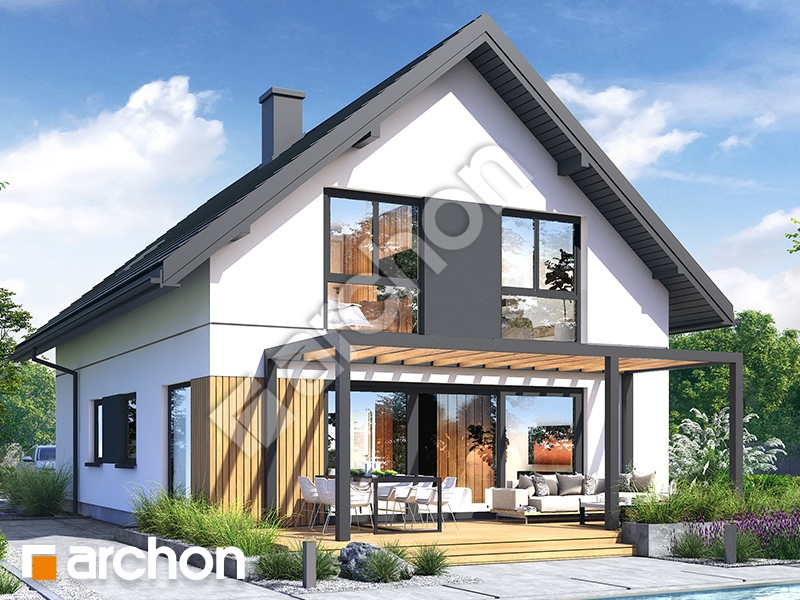 gotowy projekt Dom w malinówkach 53 (G) widok 2