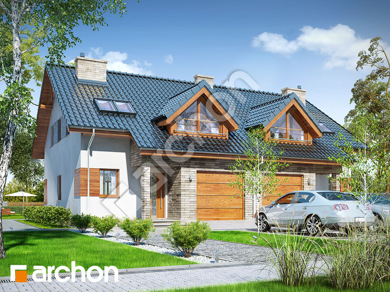 gotowy projekt Dom w klematisach 10 (A) widok 1