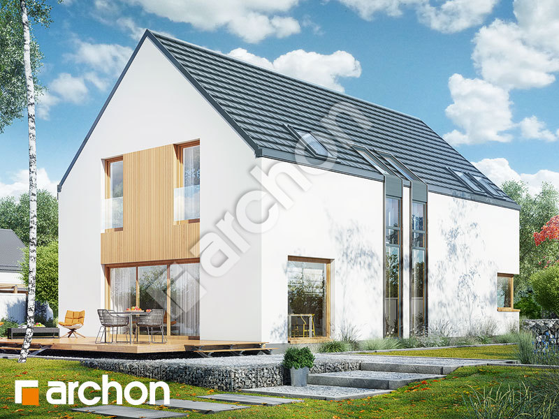 gotowy projekt Dom w amburanach (A) widok 1