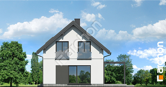 Elewacja boczna projekt dom nad stawem 3 e oze 67a7bcabad332e65b552a316389596a8  265