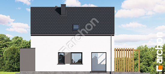 Elewacja boczna projekt dom w cienistkach 5 e oze a1da3fb45a61ab87846de0eb0e94f7ec  265