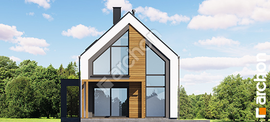 Elewacja ogrodowa projekt dom w cienistkach 5 e oze 844acbc497309f7503d0781e6909b778  267