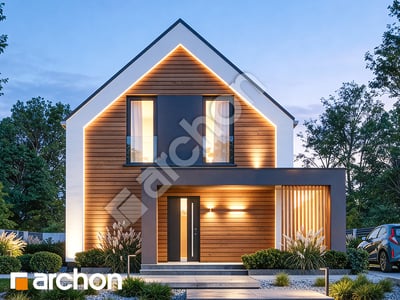 gotowy projekt Dom w cienistkach 5 (E) OZE 