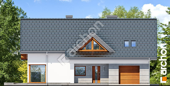 Elewacja frontowa projekt dom w wisteriach 4 p a1a16907246bcb23fc0b91918ed66556  264